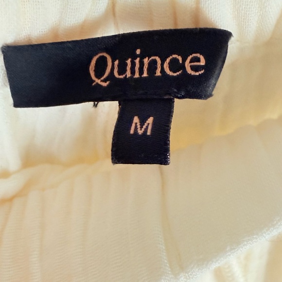 Quince Cotton Gauze Straight Leg Pants In Vintage Cream Size M Women’s - Picture 9 of 11